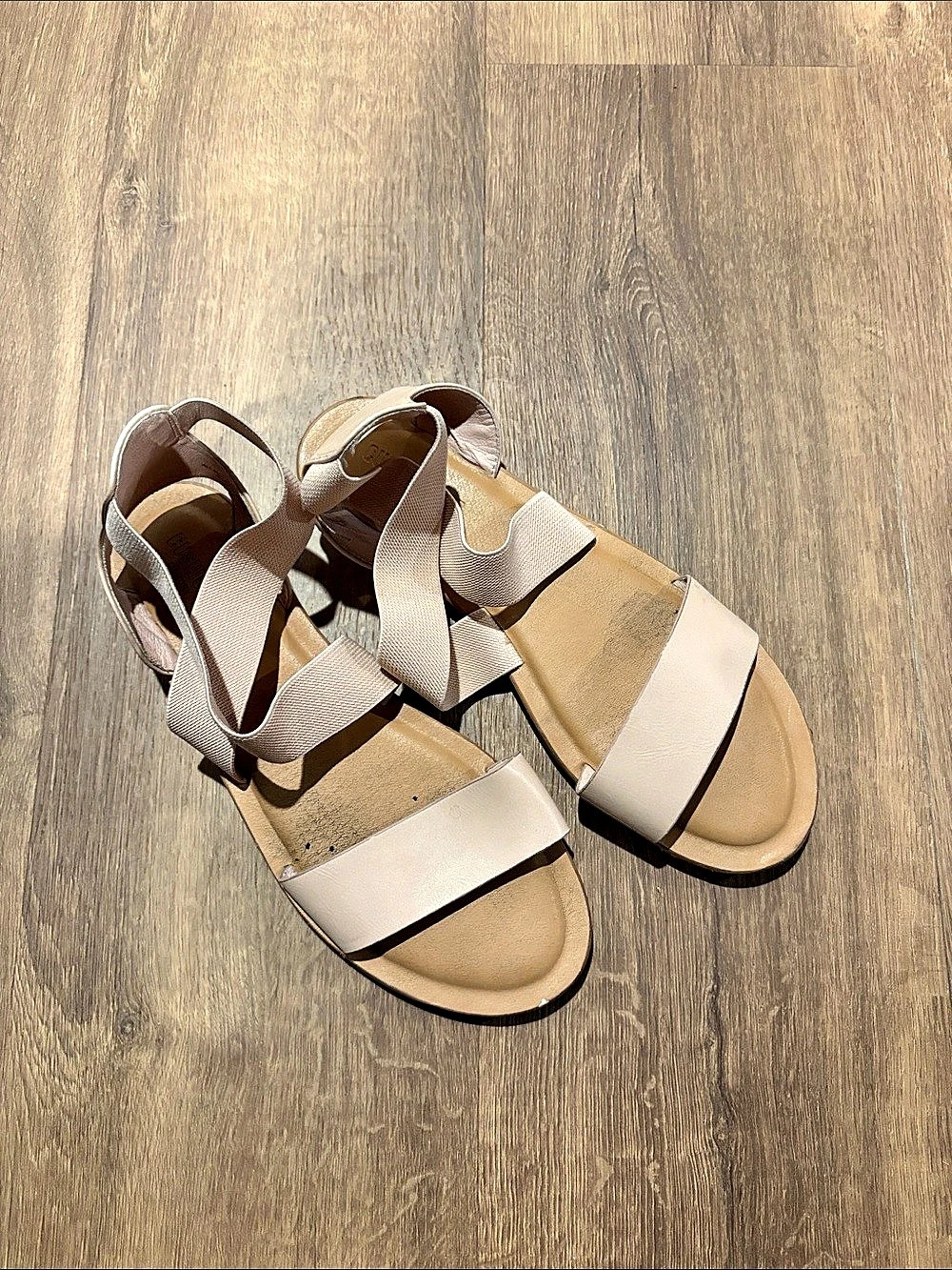Memory Foam sandals Women's Sandals Beige US 10